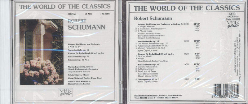 Schumann - Konzert für Klavier und Orchester