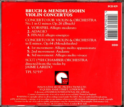 Bruch & Mendelssohn: Concertos for Violin