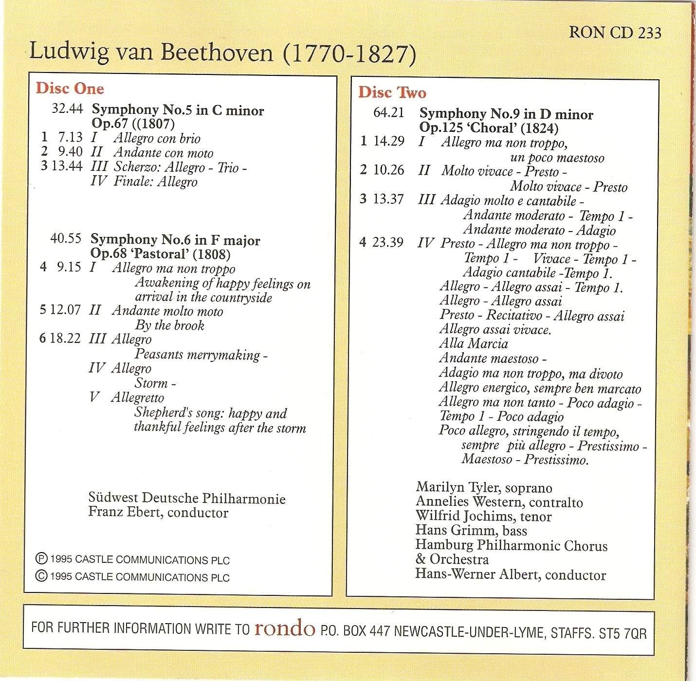 Beethoven symphonies