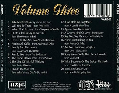 Music of the Movies The love songs volume 3