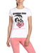 Bravado Women's Crew Neck T-Shirt 10-Aug (Brand size: S) White - Weiß (Weiß)