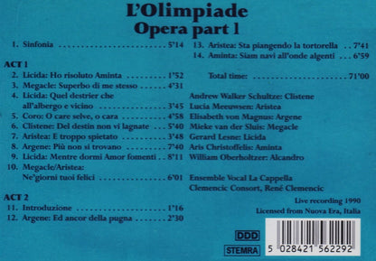 L'olimpiade (Opera), Part 1