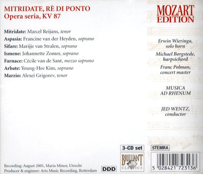 Mozart: Mintridate Ré Di Ponto