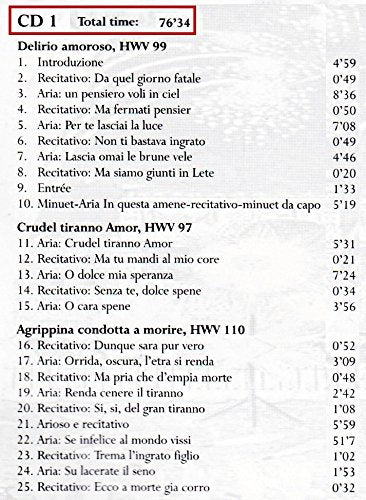 Italian Cantatas - Delirio Amoroso Hwv 99 / Crodel Tiranno Amor Hwv 97 / Agripp
