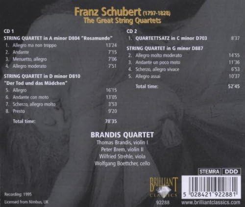 Great String Quartets (Brandis Quartet)