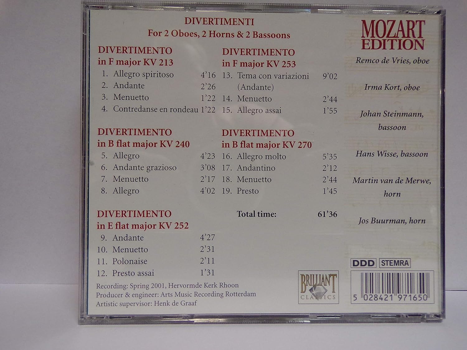 Mozart Divertimenti