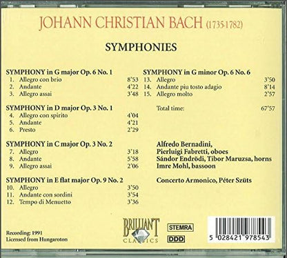 Johann Sebastian Bach Symphonies