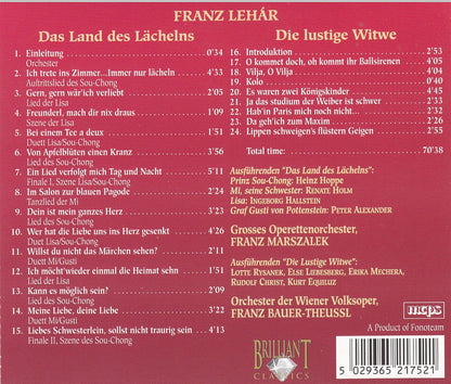 Leh r: Das Land des L,,chelns; Die lustige Witwe (Highlights)
