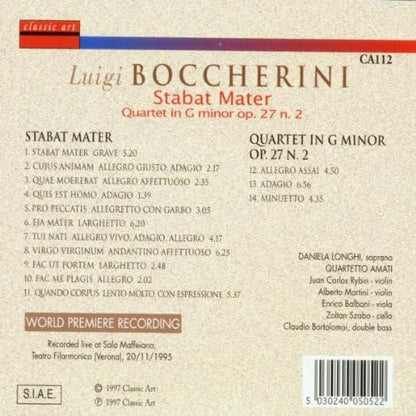Stabat Mater / Quartet In G Minor Op. 27 No. 2