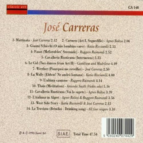 Opera Arias - Jose` Carreras With His Friends