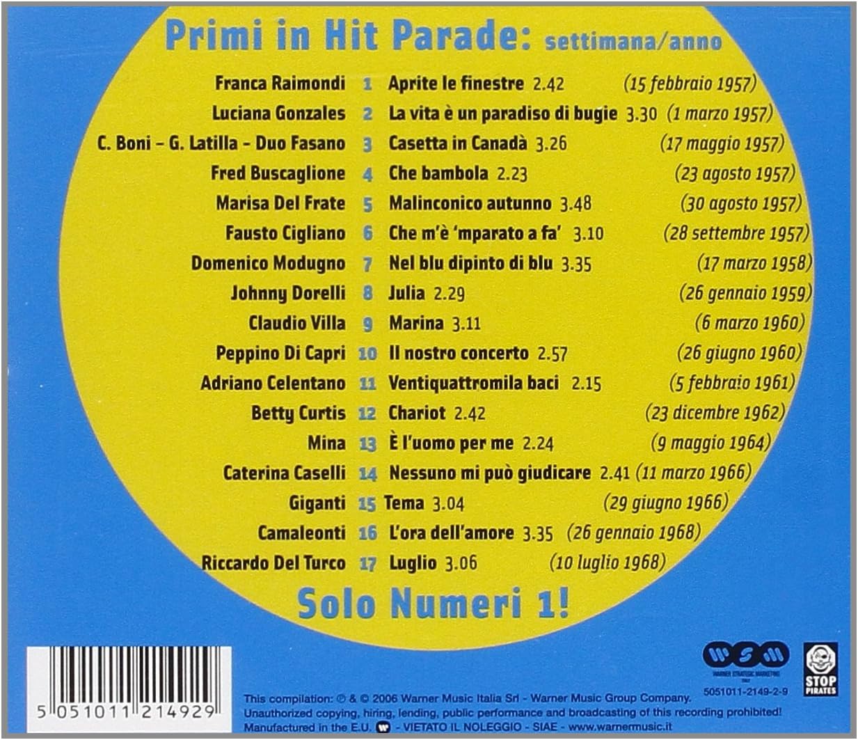 I Grandi Successi Solo Numeri 1! 57