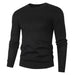 Maglioni girocollo da uomo casual a maniche lunghe in cotone pullover autunno maglione slim top per lavoro