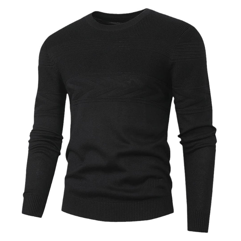 Maglioni girocollo da uomo casual a maniche lunghe in cotone pullover autunno maglione slim top per lavoro