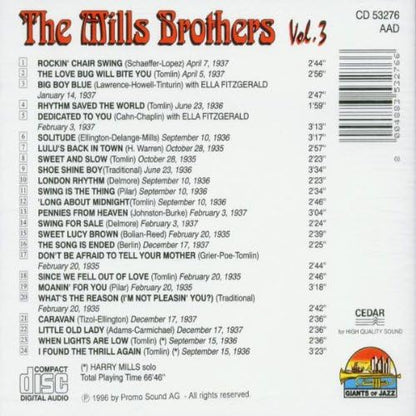 The Mills Brothers Featuring Ella Fitzgerald 1935-1937 Vol. 3