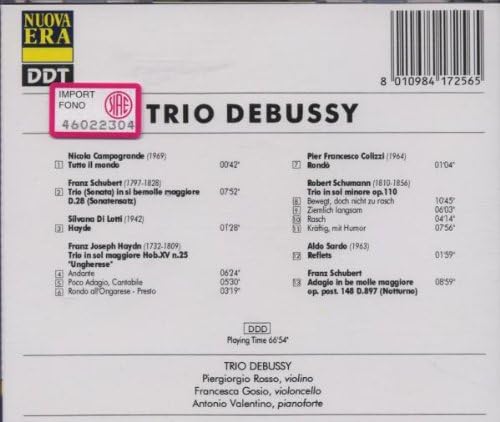 Campagrande / Schubert / Haydn / Colizzi / Schumann / Sardo / Schubert