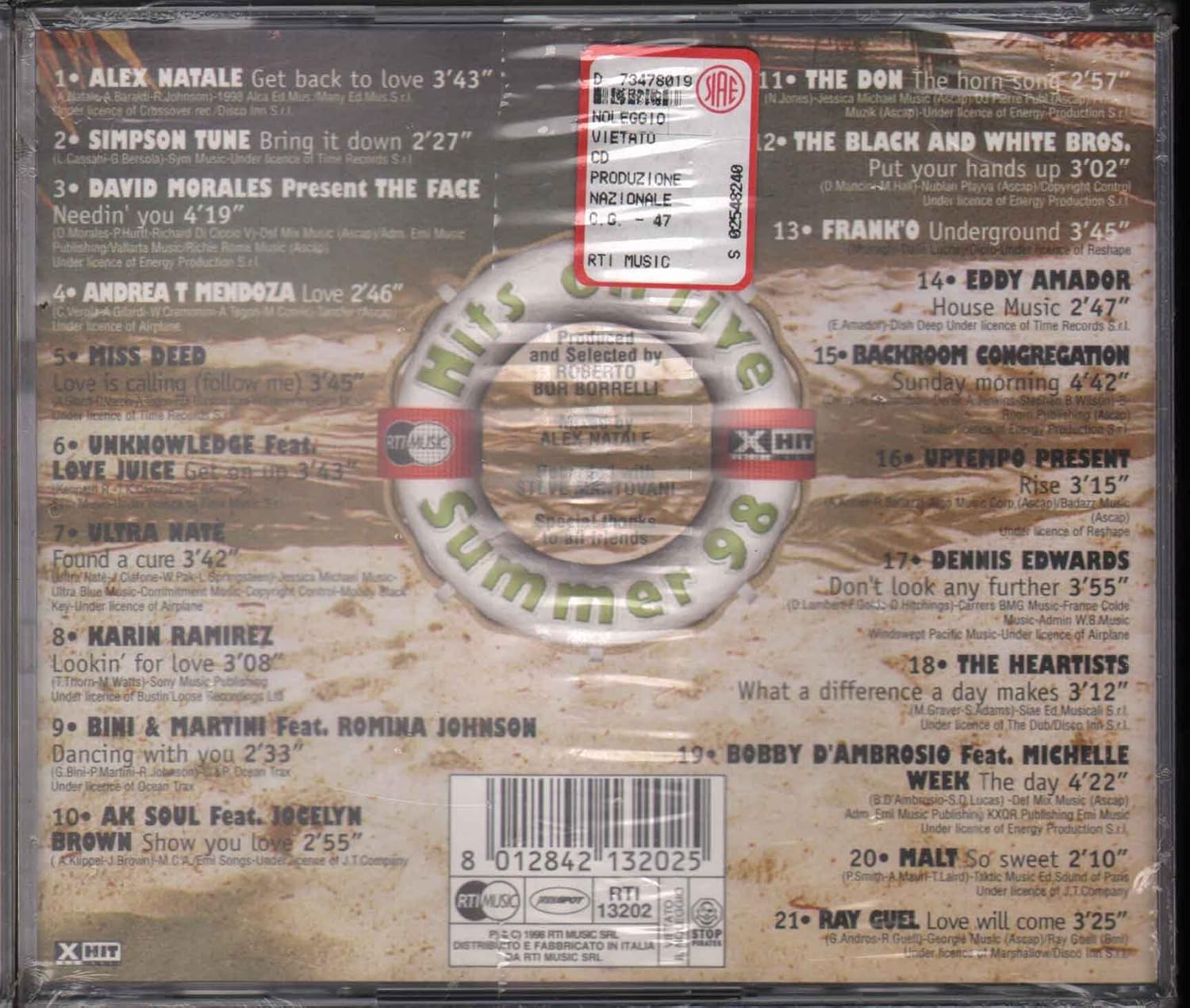 Hits On Five - Summer 98 (The Best Of House Music