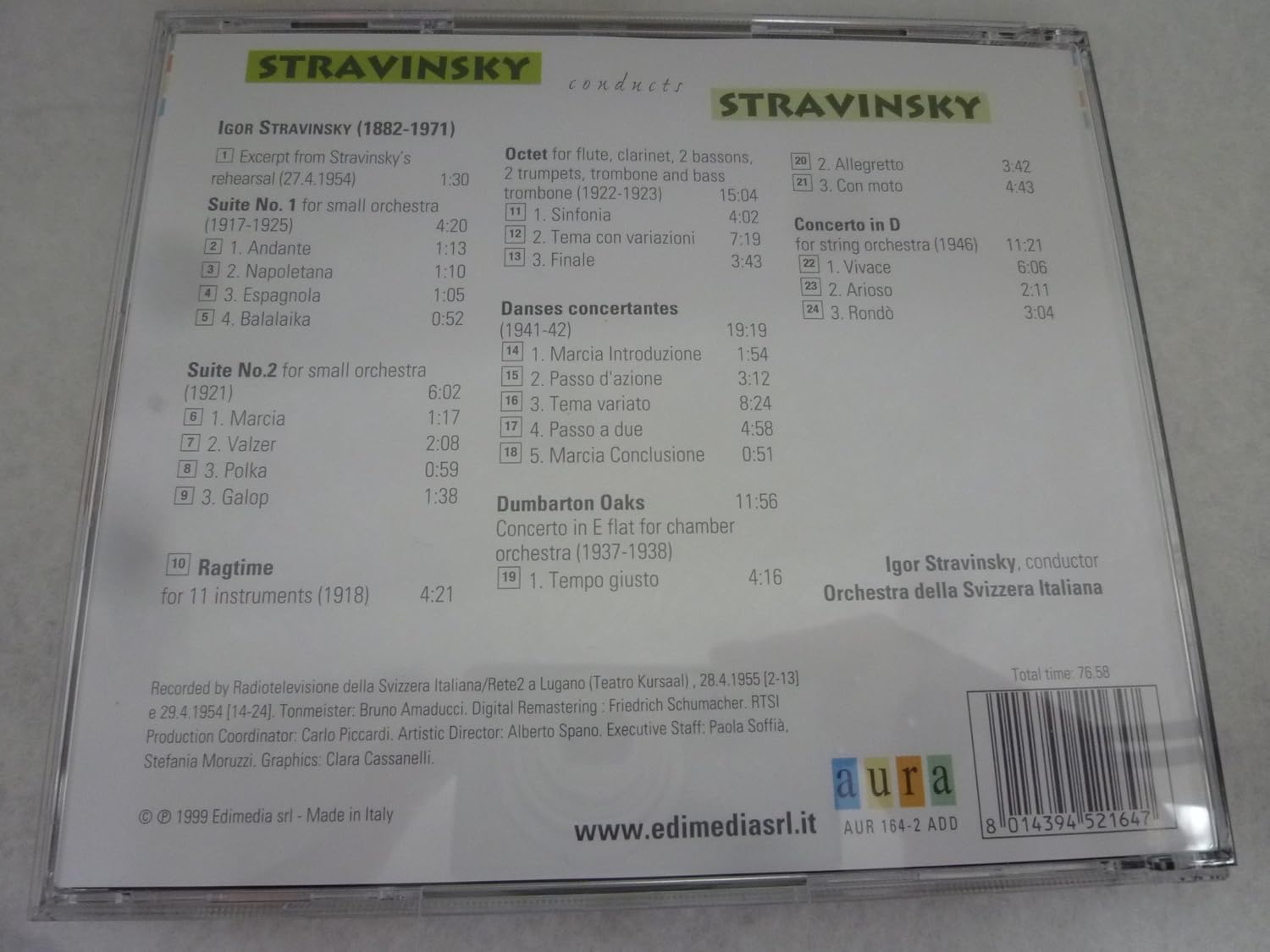 Stravinsky Conducts Stravinsky