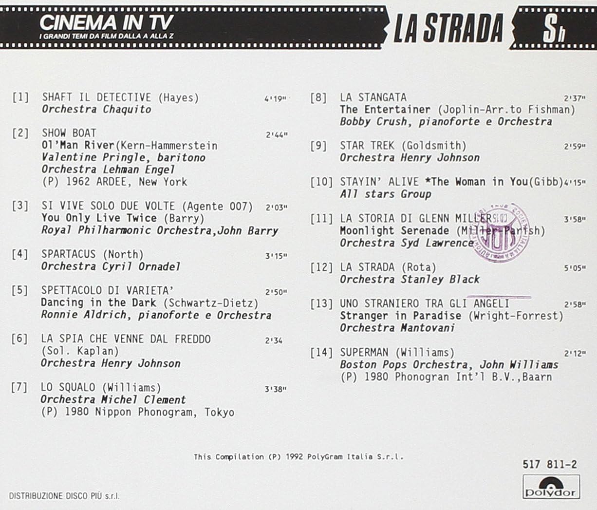 Cinema In Tv Vol.13 La Strada (Orchestra