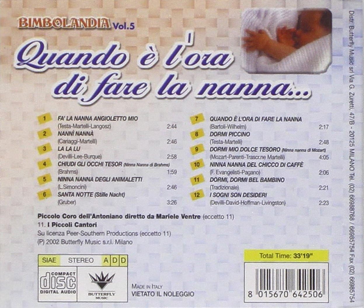Bimbolandia: Vol.5 - Quando E` L`Ora Di Fare La Nanna / Various