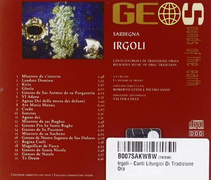 Irgoli - Canti Liturgici Di Tradizione Orale