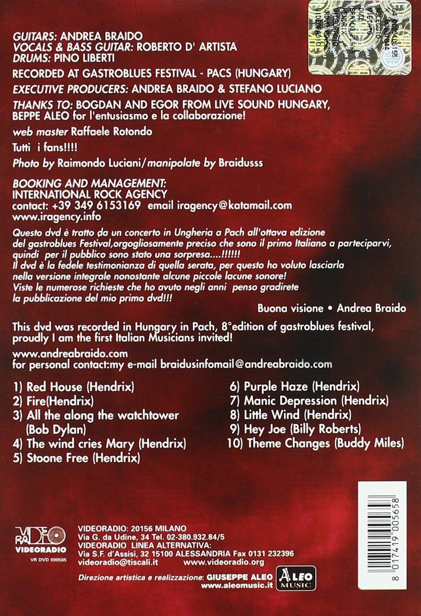 Andrea Braido - Braido Plays Hendrix..hungary