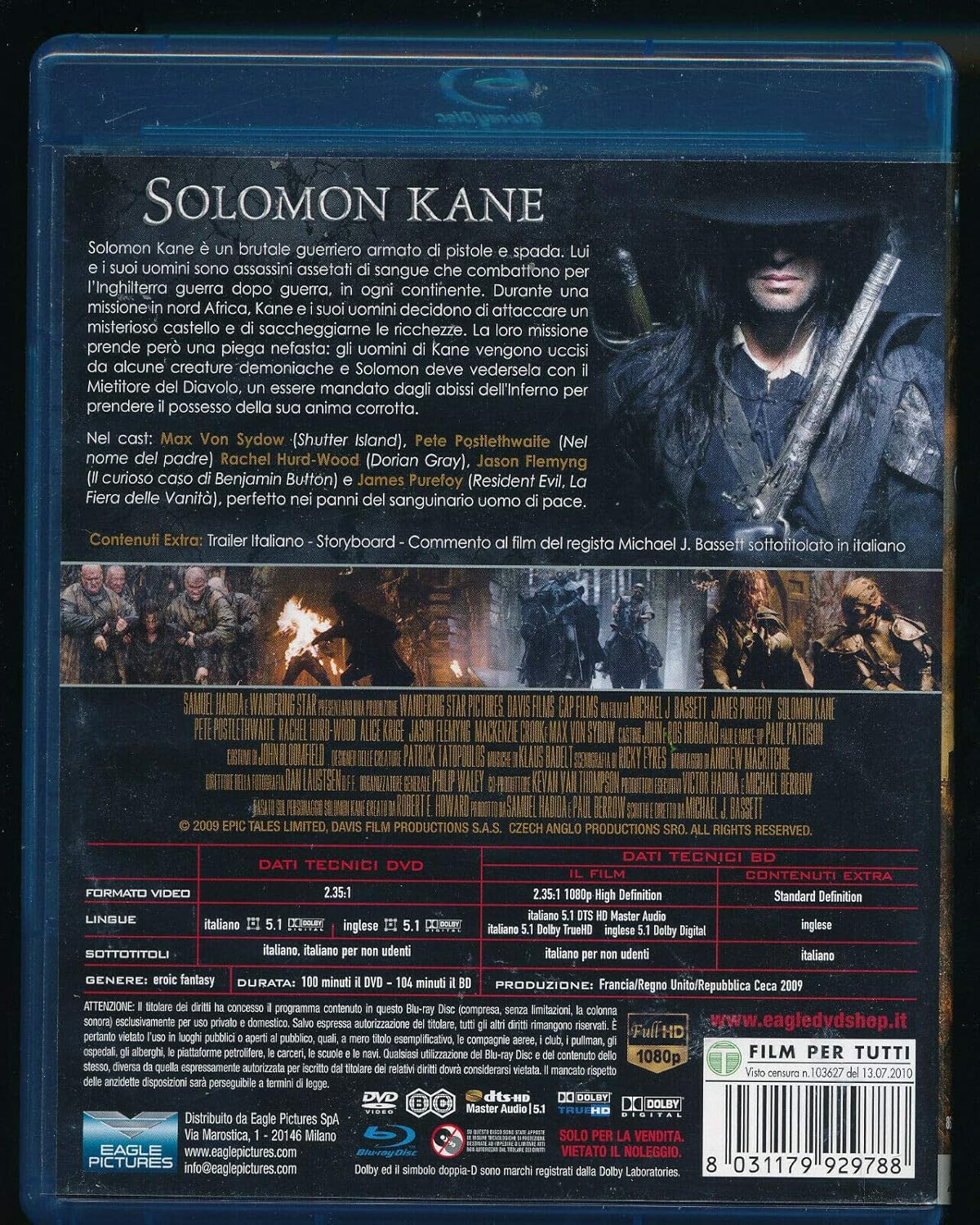 Solomon Kane (Br+Dvd