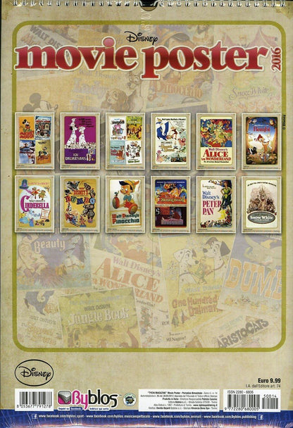 2017 Calendar 29 x 42 cm Disney Princess