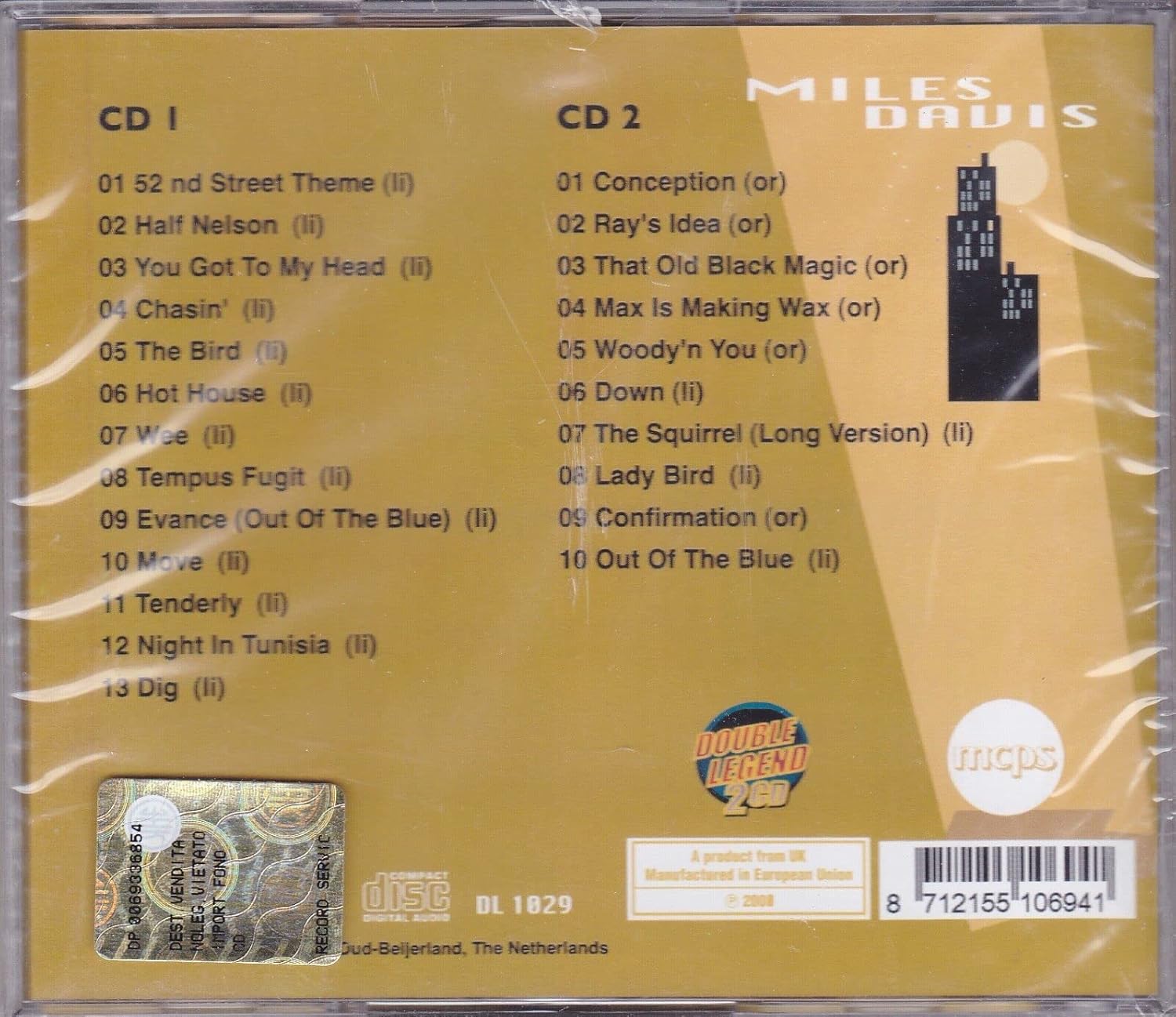 MILES DAVIS - A MAN AHEAD - JAZZ nuovo sigillato 2cd box set