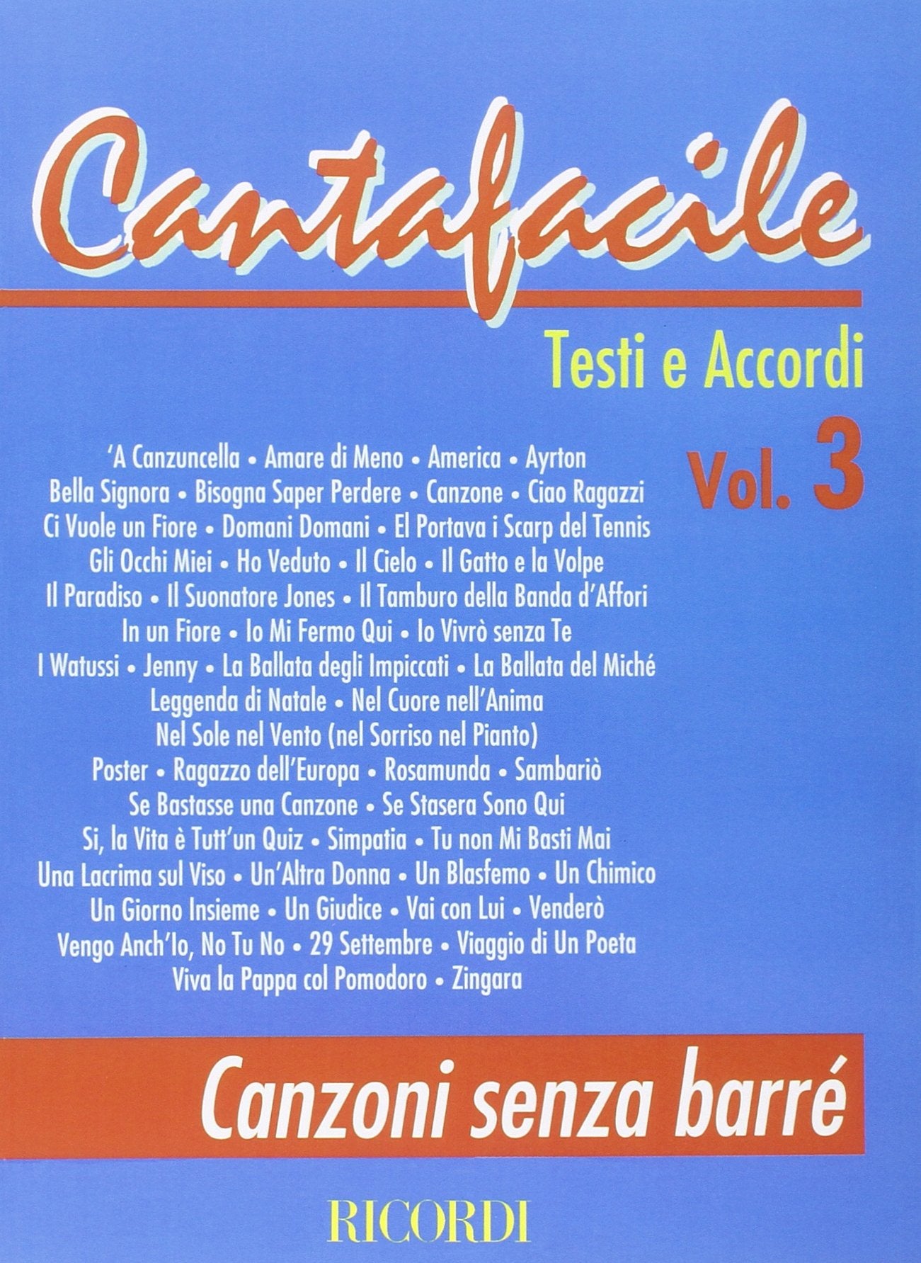 CANTAFACILE VOLUME 3