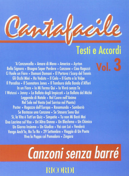 CANTAFACILE VOLUME 3