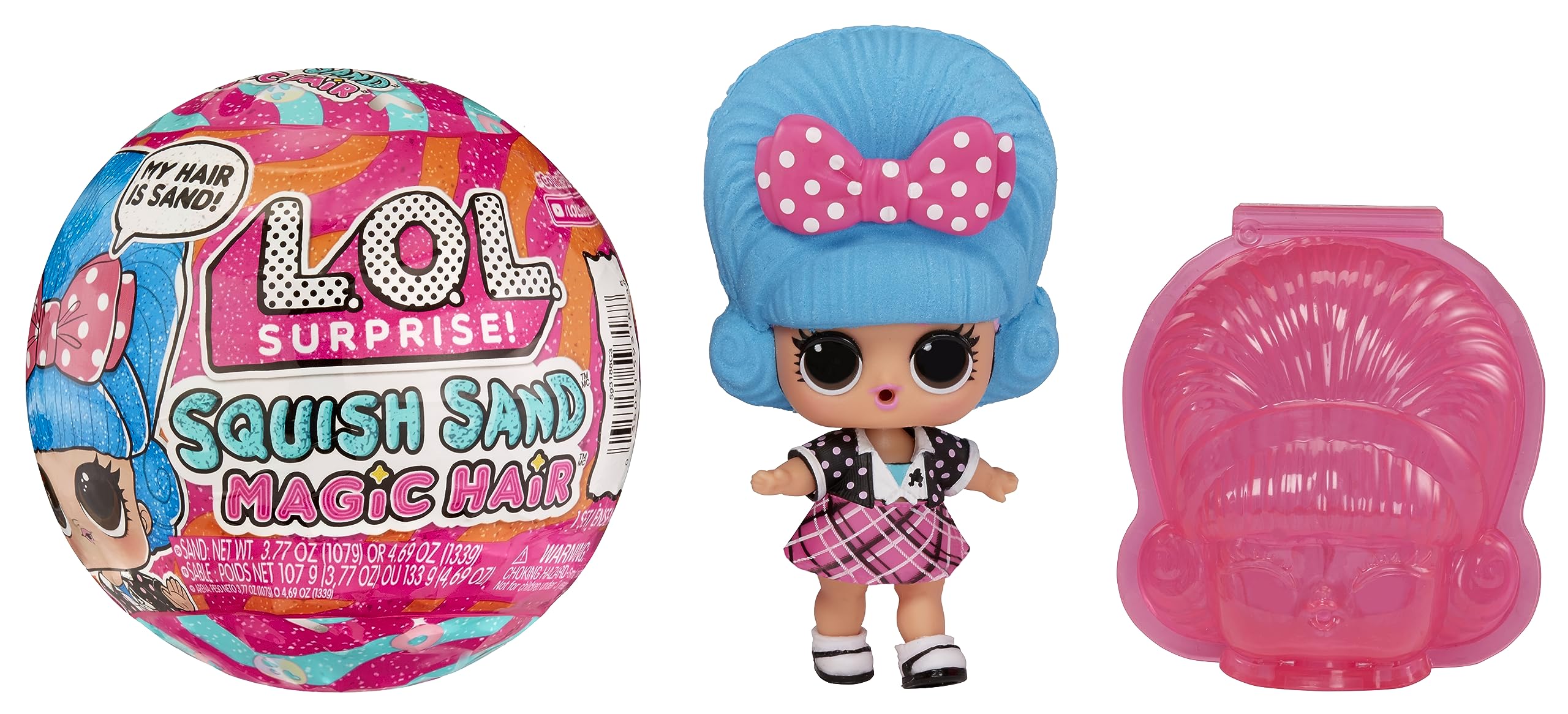 LOL. Surprise Squish Sand Magic Hair Tots - Poupée de Collection avec Squish Sand et des Surprises - Idéal pour Les Filles de Plus de 3 Ans