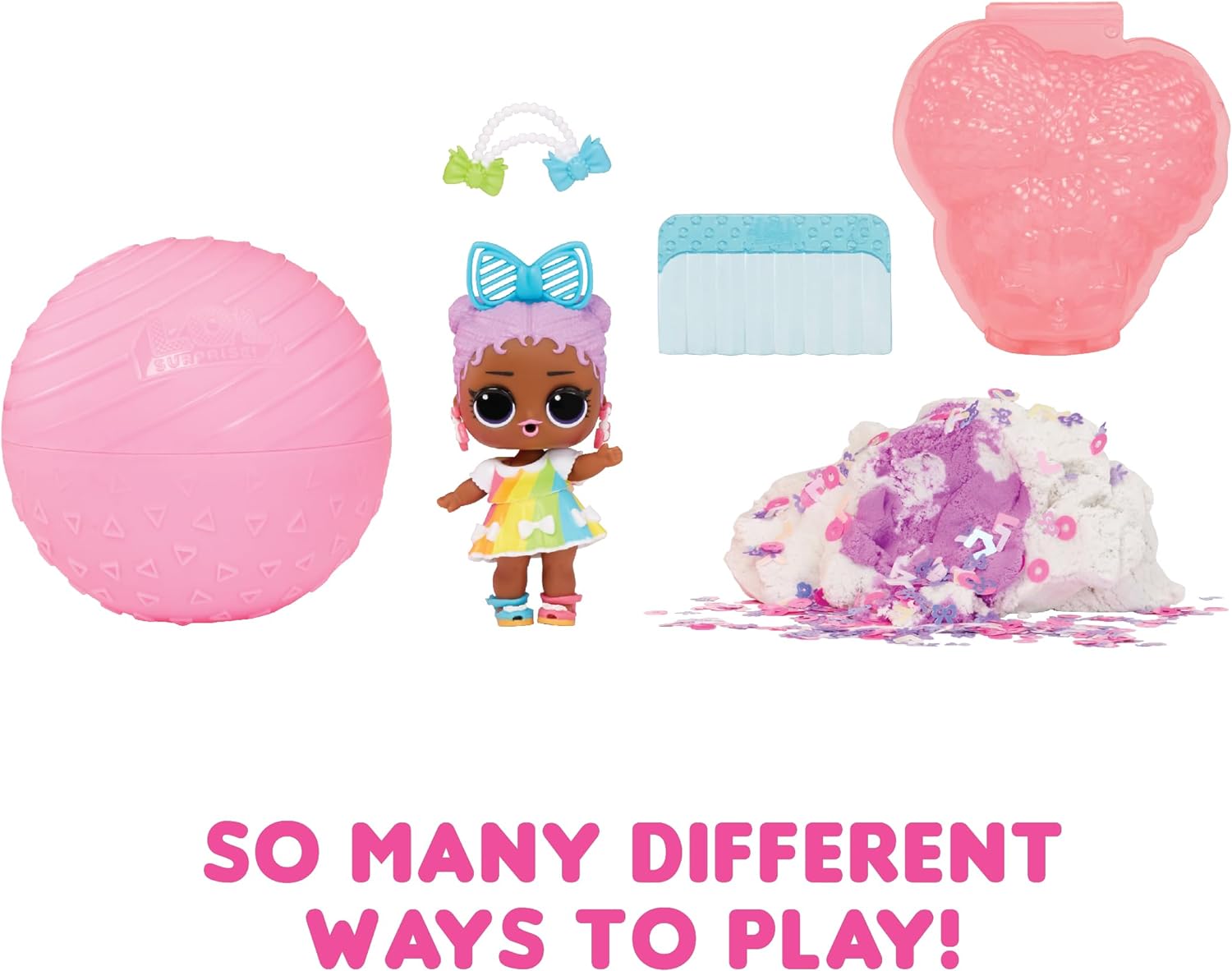 LOL. Surprise Squish Sand Magic Hair Tots - Poupée de Collection avec Squish Sand et des Surprises - Idéal pour Les Filles de Plus de 3 Ans