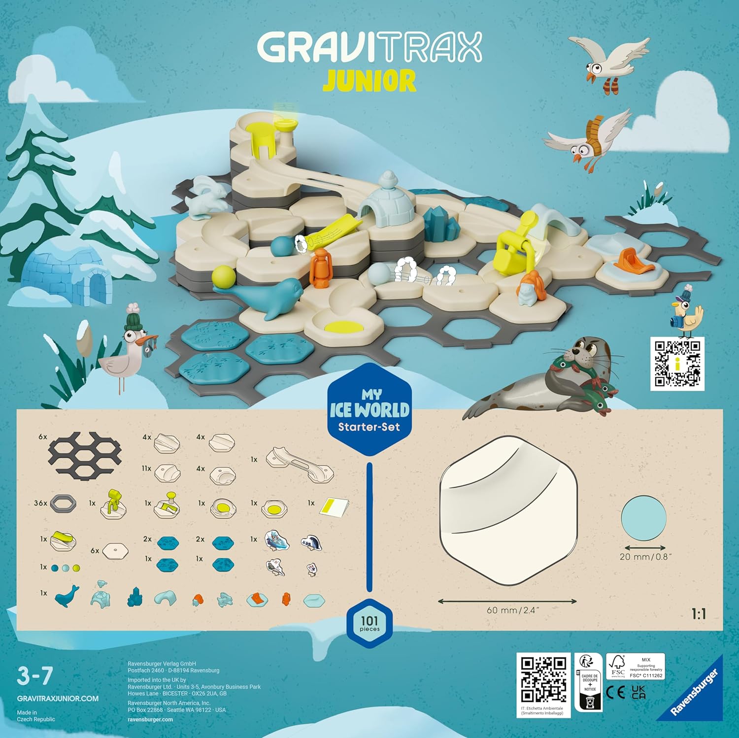 GraviTrax Ravensburger Junior Starter-Set Ice (10927060