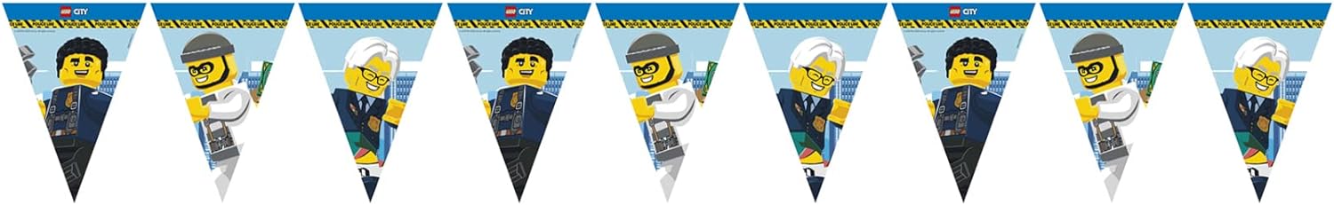 Procos- Police Bandera de Lego City, Color Multi-Colorido (10232198