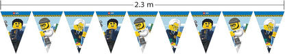 Procos- Police Bandera de Lego City, Color Multi-Colorido (10232198
