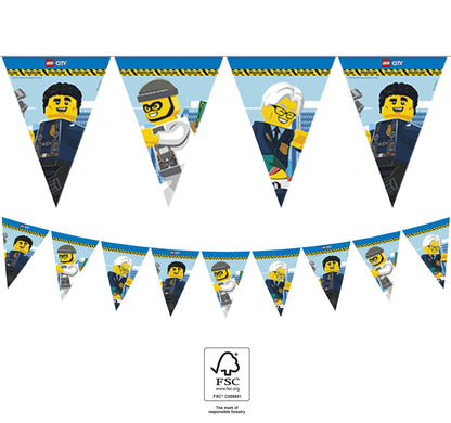 Procos- Police Bandera de Lego City, Color Multi-Colorido (10232198