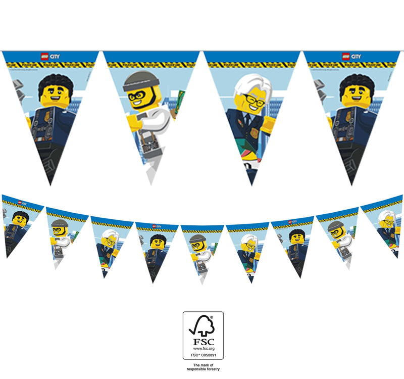 Procos- Police Bandera de Lego City, Color Multi-Colorido (10232198