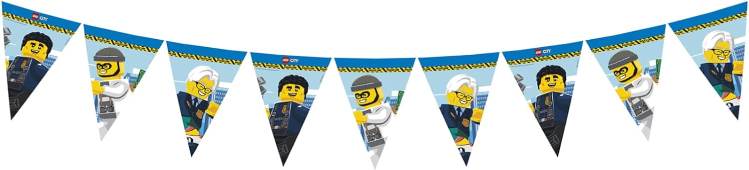 Procos- Police Bandera de Lego City, Color Multi-Colorido (10232198