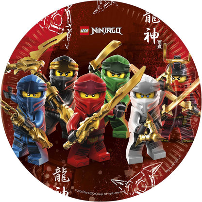Globos - Papieren Bordjes FSC Lego Ninjago 8st.