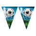 Procos PR93750 Spun 9 Triangular Football Soccer Fans Party Flags FSC Paper Spinning Bunting