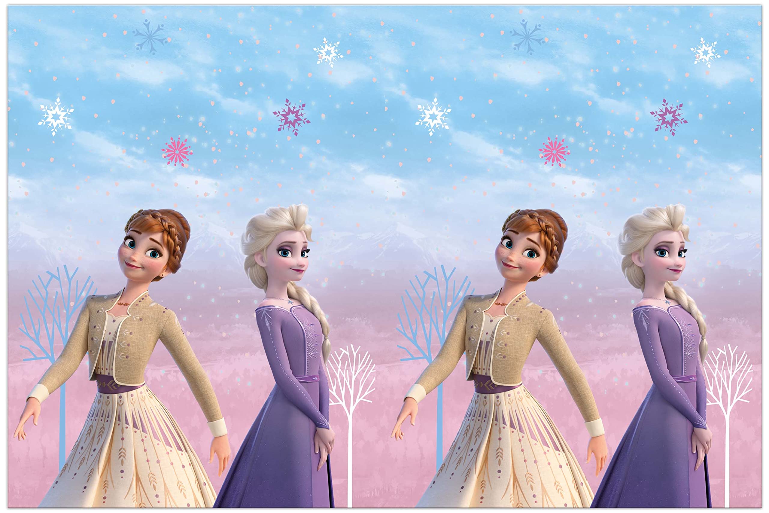 Procos Frozen 2 Wind Spirit 93841 Tablecloth 120 x 180 cm Plastic Wipe Clean Birthday Theme Party