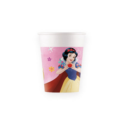 Procos - Disney Princess Live Your Story FSC Paper Cups (200 ml), 8 Pieces, Multicolor, 93848