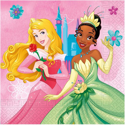 Procos Folat 93849P FSC Princess Napkins 33 x 33 cm-20 Pieces, Multicolored