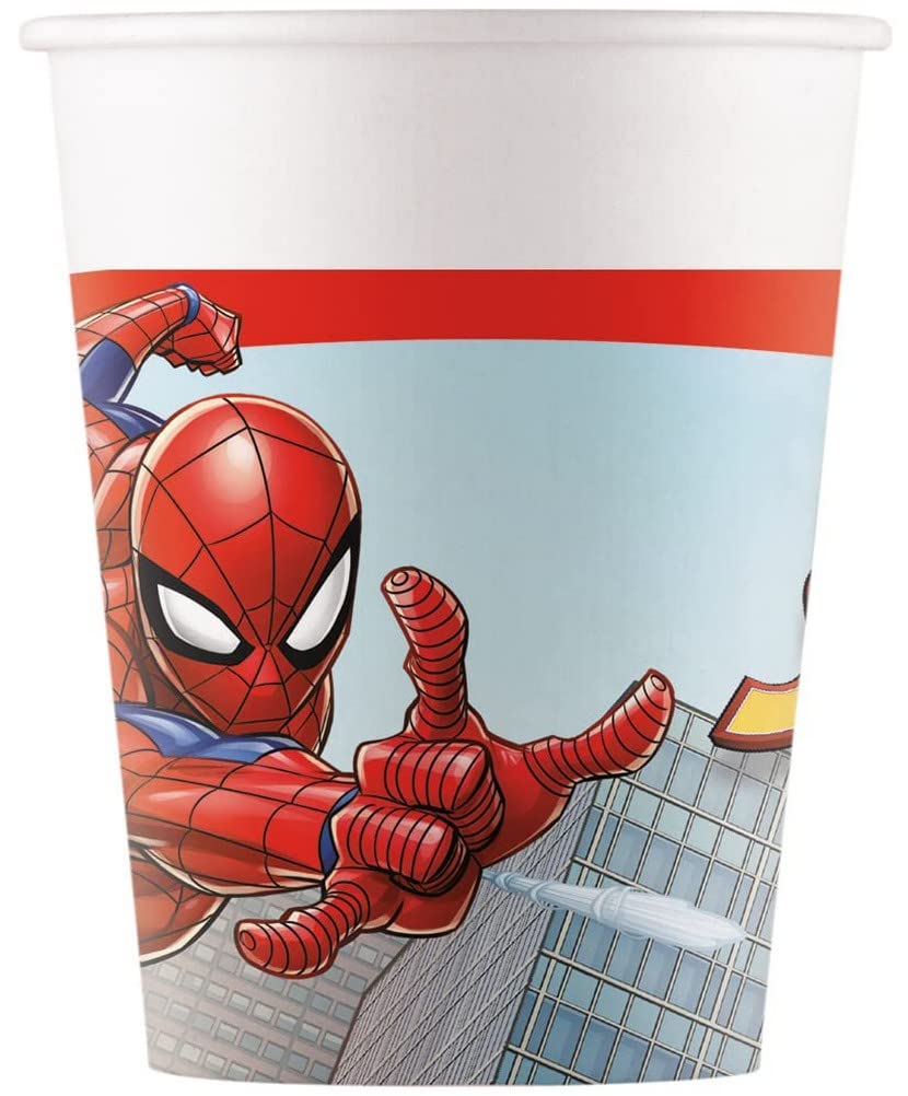 Procos Folat 93864P FSC Spider-Man Paper Cups 200 ml - 8 pieces, 93864
