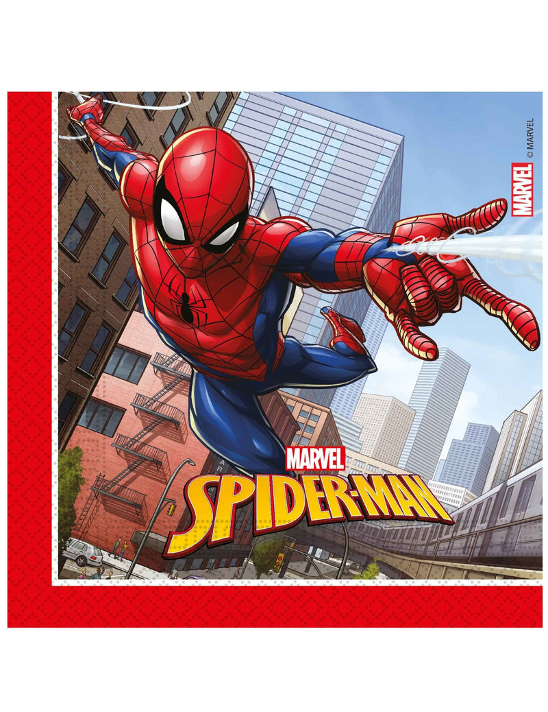 Procos- Folat Servilletas FSC Spider-Man 33x33cm-20 Piezas, Multicolor (93865P