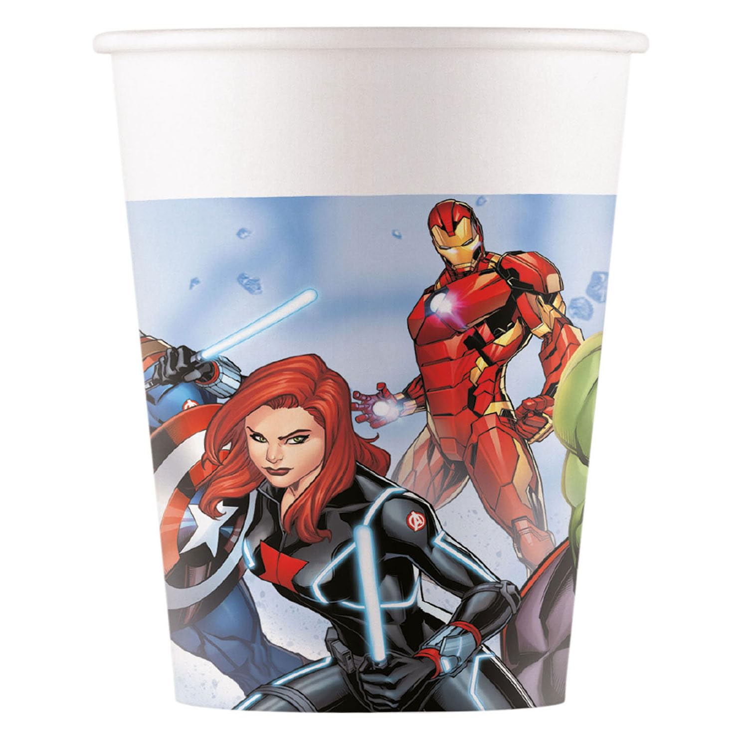 Procos- Vasos de Papel FSC Marvel Avengers Infinity Stones (200 ml), 8 Unidades, Multicolor (93872