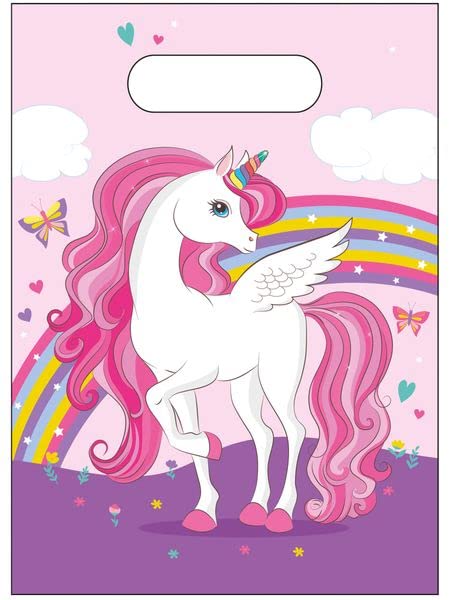 Procos- Party Loot Bags Unicornio Rainbow Colors Bolsas Regalo Caramelos 6pcs (PR93886