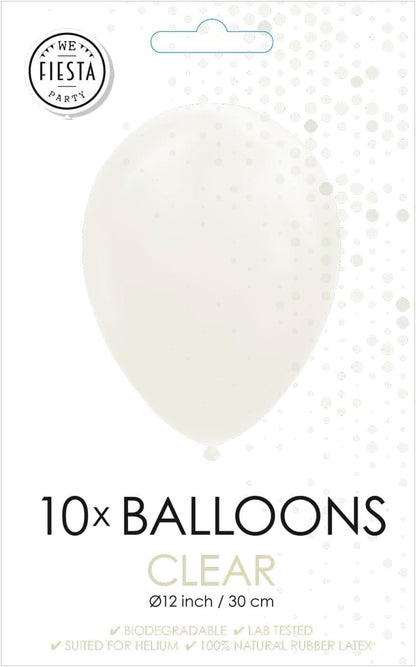 Globos - Ballonnen Doorzichtig 30cm 10st.
