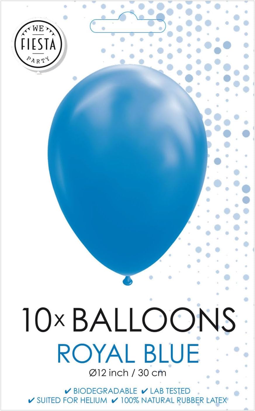 Globos Ballonnen 30 cm latex blauw 10 stuks