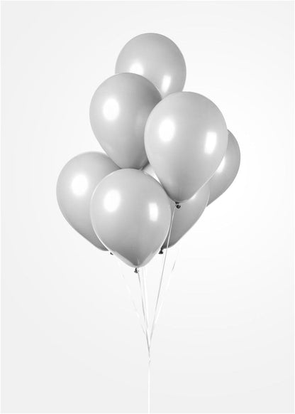 Globos - Ballonnen Cool Grijs 30cm 10st.